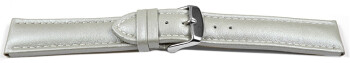 Bracelet montre cuir lisse gris clair wN 18mm 20mm 22mm 24mm 26mm 28mm