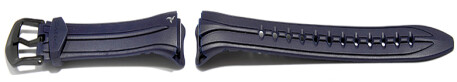 Bracelet de montre Casio pour STR-101C-2V, rsine, bleu fonc