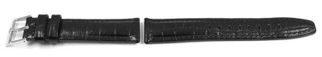Bracelet de montre Festina pour F16071 et F16075, cuir, noir