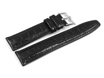 Bracelet de montre Festina pour F16071 et F16075, cuir, noir