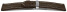 Bracelet de montre - cuir de veau lisse - marron - XL