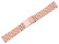 Bracelet montre acier inox massif-7 mailles-plaqué or rose-18, 20mm