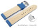 Bracelet montre changement rapide cuir lisse bleu 18mm 20mm 22mm 24mm 26mm