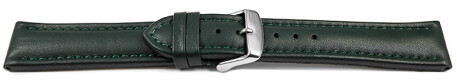 Bracelet montre changement rapide cuir lisse vert foncé 18mm 20mm 22mm 24mm 26mm