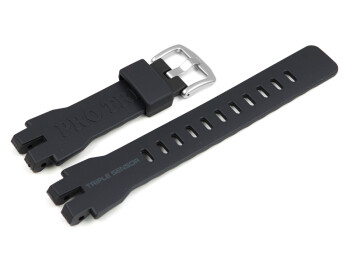 Bracelet de rechange Casio PRW-3100YB-1 résine noir-gris