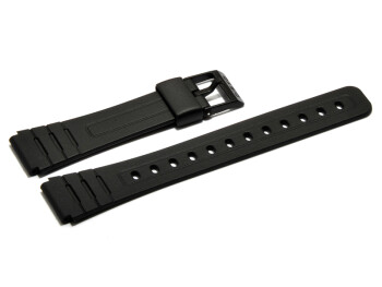 Bracelet de montre Casio pour F-105W, F-91W, résine, noire