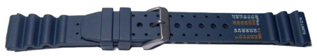 Bracelet en silicone - pour les montres de plongées -bleu