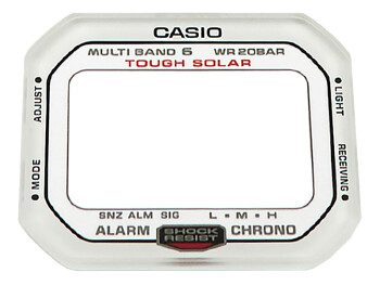 Verre de montre Casio GW-M5610RB-4 verre minéral de rechange