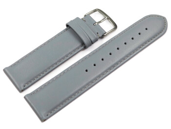 Bracelet montre gris clair cuir de veau sans rembourrage...