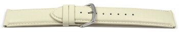 Bracelet montre Crème cuir de veau sans rembourrage souple 12-28 mm