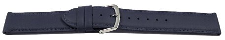Bracelet montre bleu foncé cuir de veau sans rembourrage souple 12-28 mm