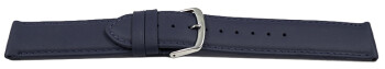 Bracelet montre bleu foncé cuir de veau sans...