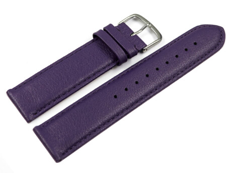 Bracelet montre Aubergine cuir de veau sans rembourrage...