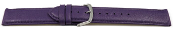 Bracelet montre Aubergine cuir de veau sans rembourrage...