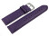 Bracelet montre Aubergine cuir de veau sans rembourrage souple 12-28 mm