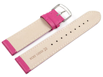 Bracelet montre framboise cuir de veau sans rembourrage...