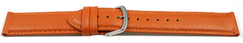 Bracelet montre orange cuir de veau sans rembourrage...