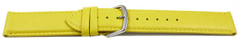 Bracelet montre jaune cuir de veau sans rembourrage...