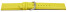 Bracelet montre jaune cuir de veau sans rembourrage souple 12-28 mm