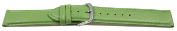 Bracelet montre vert pomme cuir de veau sans rembourrage...