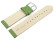 Bracelet montre vert pomme cuir de veau sans rembourrage souple 12-28 mm