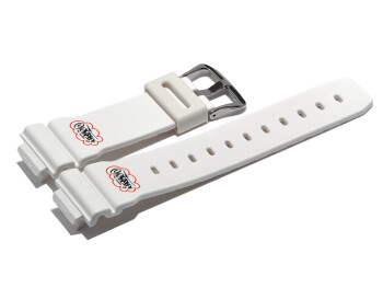 Bracelet de montre Casio pour DW-5600EH-7, résine, blanche
