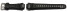 Bracelet de montre Casio p. G-314RL-1AV, résine noire/cuir noir