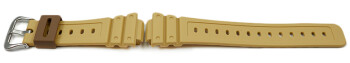 Bracelet de rechange Casio DW-5600PT-5 en résine marron clair