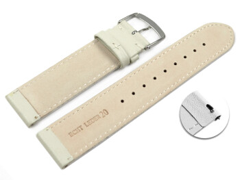 Bracelet montre à dégagement rapide cuir veau de qualité supérieur souple Sable