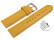 Bracelet montre à dégagement rapide cuir veau de qualité supérieur souple Moutarde