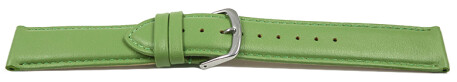 Bracelet montre à dégagement rapide cuir veau de qualité supérieur souple vert pomme