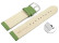 Bracelet montre à dégagement rapide cuir veau de qualité supérieur souple vert pomme