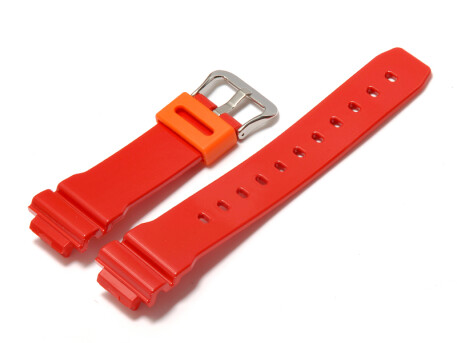 Bracelet montre Casio résine rouge brillant pour DW-6900CB-4