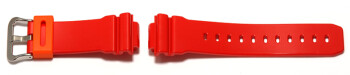 Bracelet montre Casio résine rouge brillant pour DW-6900CB-4