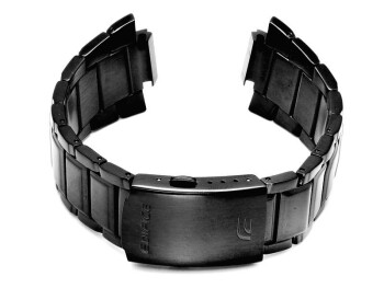 Bracelet de montre Casio p. EFA-131BK-1AV, acier inoxyd., noir