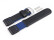 Bracelet montre Casio p.W-94HF-2AVH,textile/cuir,noir/bleu foncé