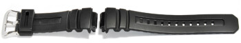 Bracelet de montre Casio p.AW-591-2,AW-591-4,résine, noire