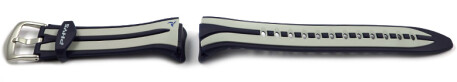 Bracelet Casio p.STR-100J,STR-101,STR-110J,STR-111, résine, bleu foncé / grise