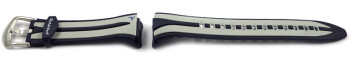 Bracelet Casio p.STR-100J,STR-101,STR-110J,STR-111, résine, bleu foncé / grise