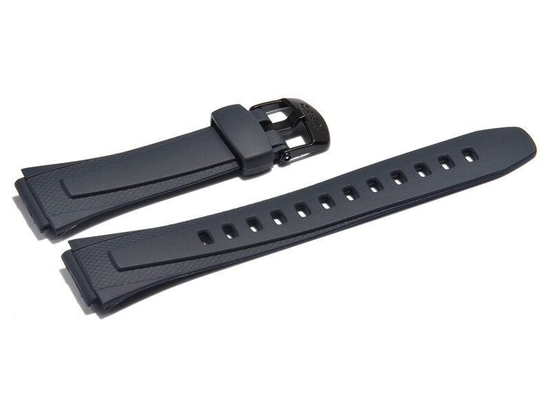 Bracelet de montre Casio pour W-93H, résine, bleu foncé