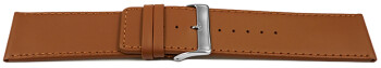 Bracelet de montre cuir de veau lisse marron clair 30mm