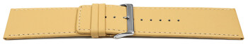 Bracelet de montre cuir de veau lisse Vanille 30mm