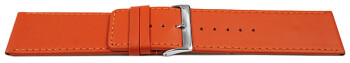 Bracelet de montre cuir de veau lisse orange 30mm