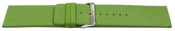 Bracelet de montre cuir de veau lisse Vert pomme 30mm