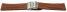 Bracelet de montre cuir de veau grainé marron clair wN 18mm 20mm 22mm 24mm 26mm