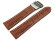 Bracelet montre boucle déployante veau grain croco marron clair wN 18mm 20mm 22mm 24mm 26mm