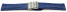 Bracelet montre boucle déployante veau grain croco bleu 18mm 20mm 22mm 24mm 26mm
