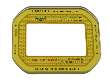 Verre de remplacement Casio G-Shock DW-5035E-7 Verre de montre avec bord doré