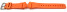 Bracelet de rechange Casio DW-5600WS-4 en résine orange vif