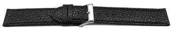 Bracelet montre cuir souple grainé noir 12mm 14mm 16mm 18mm 20mm 22mm